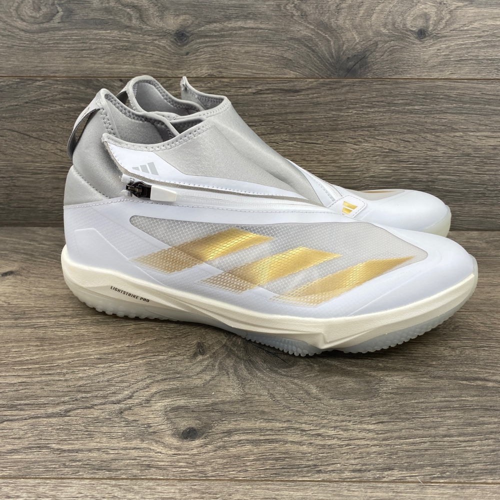 Adidas Adizero Impact Training Shoes Mens 10.5 White Silver Gold IF8497